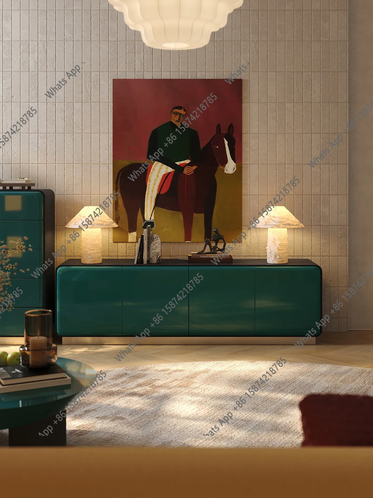 

TV cabinet medieval solid wood floor storage TV cabinet living room household coffee table TV cabinet combination
