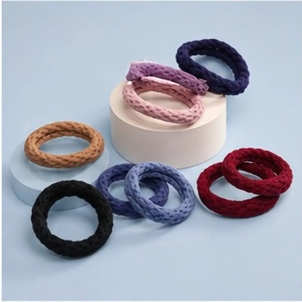 20Pcs Women Hair Bands Thicken Elastic Ties Colorful Assortment Fashion Accessory Non-Damaging Women Hair Band