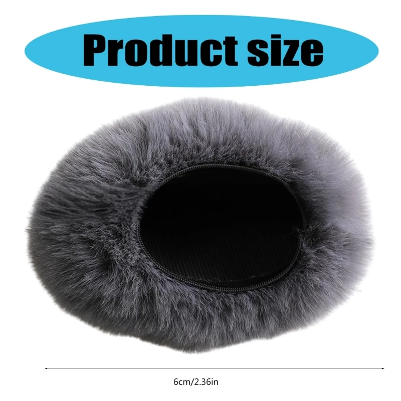 Podcasting Essential Furry Microphone Cover Condenser Microphone Windscreen  Noise Cancelling Protector for Studio Sound