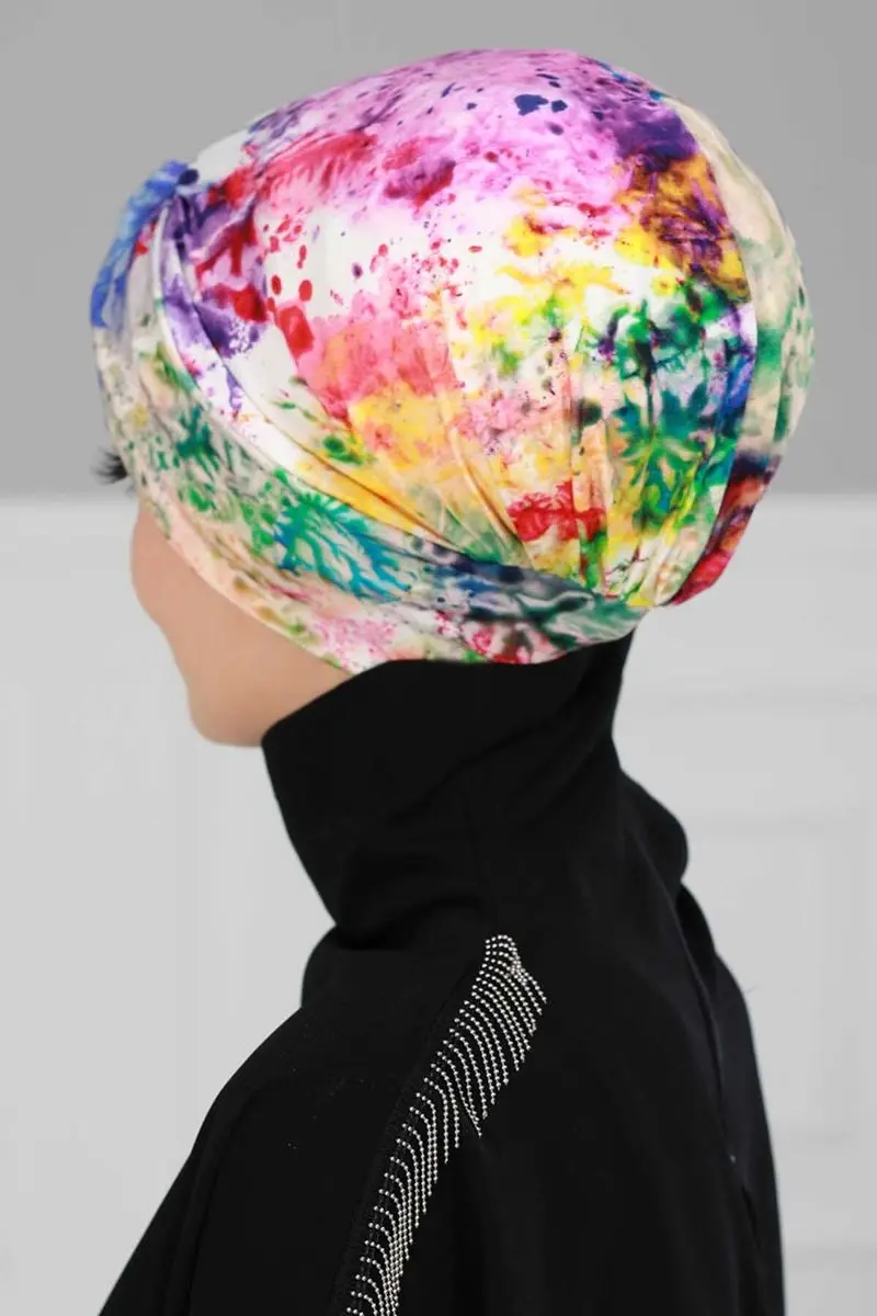 Mihrace Penye Knochen Farbe muster