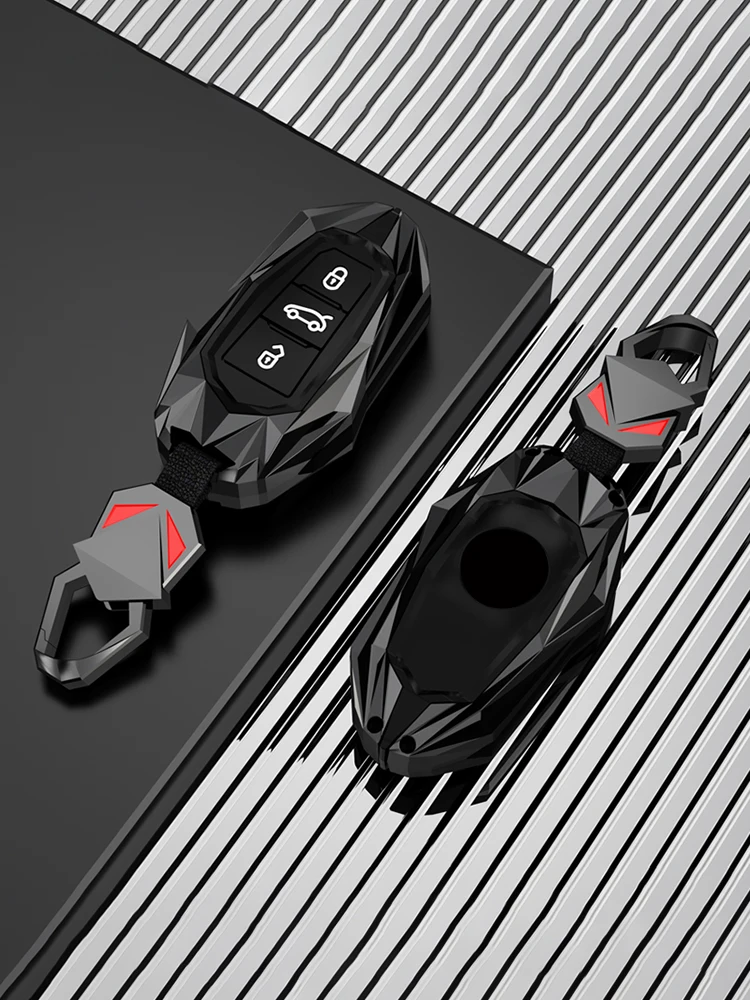 Fit for peugeot car key case cover  ring chain fob 2008 3008 4008 5008 308 408 508 Citroen C1 C2 C4 C6 C3-XR Picasso Grand DS3 5 - view 4
