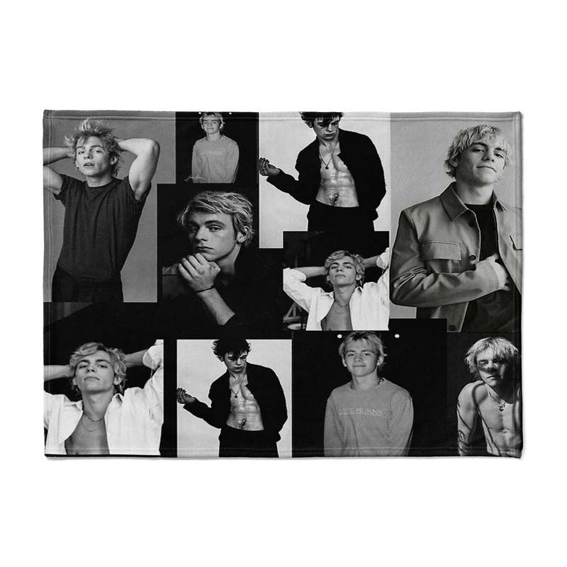 Gaslight Gatekeep Girlboss Ross Lynch Photo Collage Throw Blanket for Women Men Girls Boys Kids Pets Dogs Cats Couch Sofa Bed