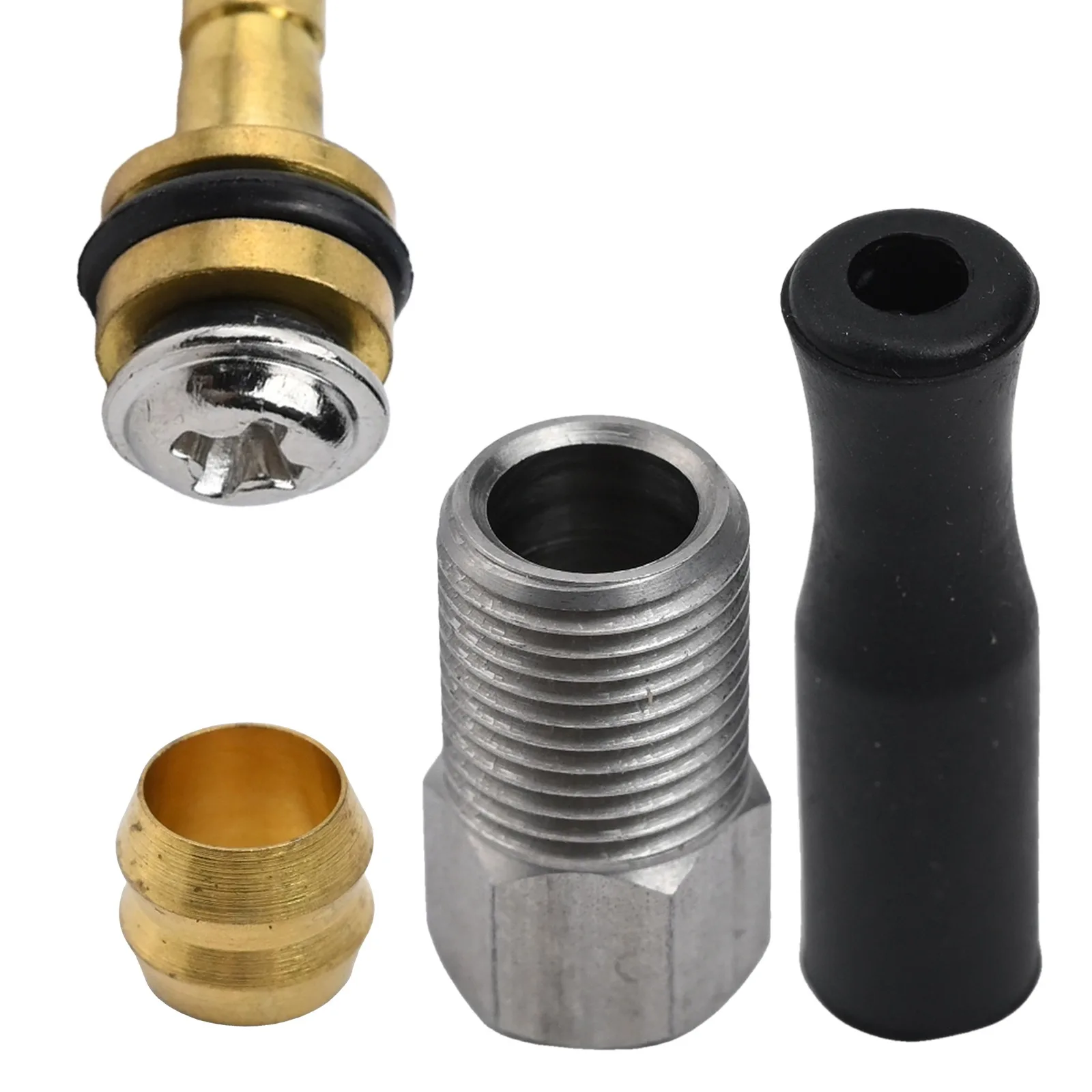 

Tricycle Hydraulic Brake Oil Brake Hydraulic Disc Brake Cable Three-way Aluminum Alloy Balanced Black Accessories