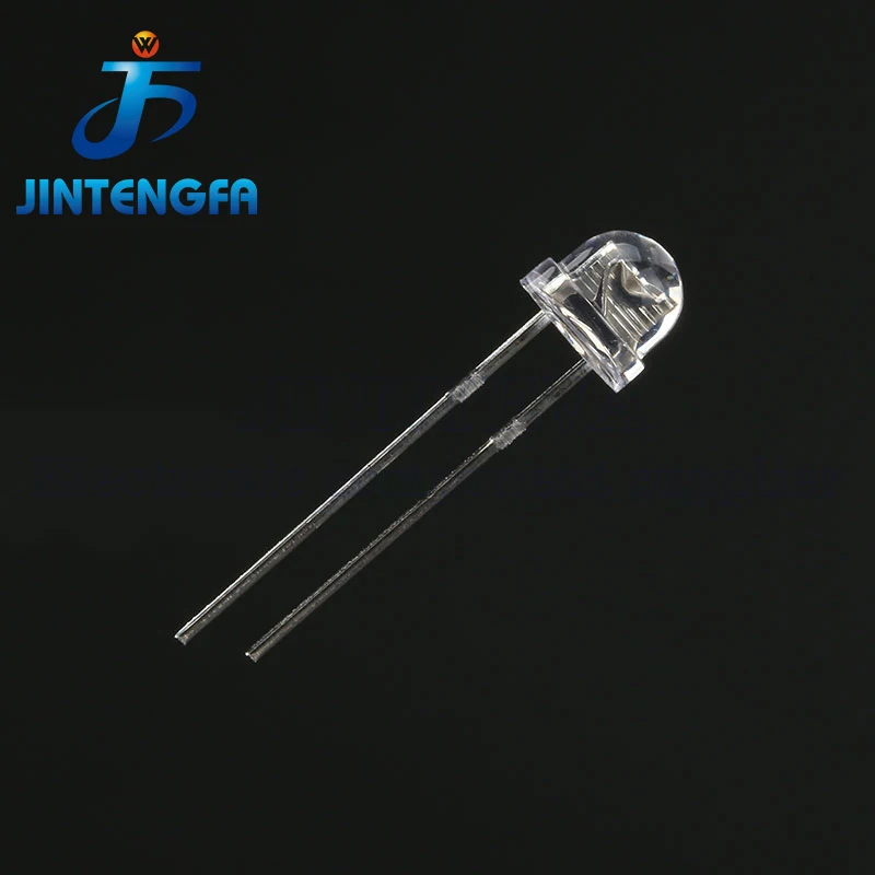 100pcs 5mm Strohhut LED emittierende Diode Mikro anzeige warmweiß rot grün blau gelb orange UV rosa RGB blinkende DIY Glühbirne