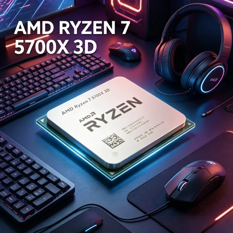 

AMD Ryzen7 5700X3D Bulk CPU Chip 8 Cores 16 Threads Max 4.1GHz Frequency 105W AM4 DDR4 Processor Work DIY PC Building Components