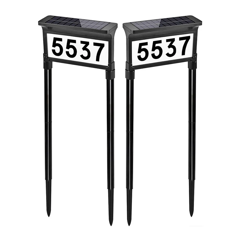 Dual-Sided Sign Outdoor Waterproof Led House Number Letter Signs Stainless Steel Door Sign 3d Luminous Numbers Plate