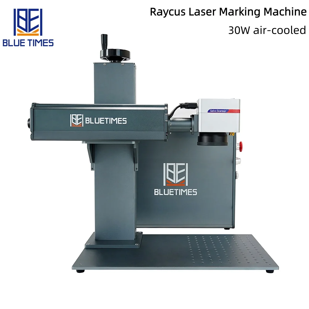 Bluetimes Air-Cooled Raycus Laser Marking Machine Dual Red Lasers Are Used For Cutting And Engraving Metal Materials, Among Othe