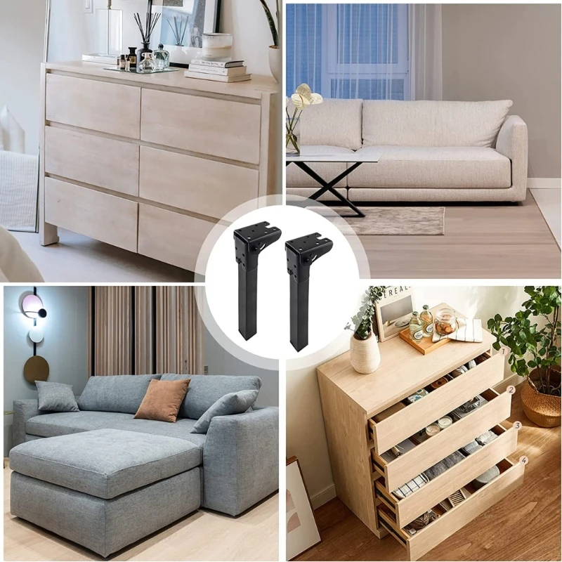 4 Chân Bàn 20cm/25cm/30cm/35cm Chân Kim Loại Có Thể Gập Lại Cho Bàn Cà Phê Văn Phòng