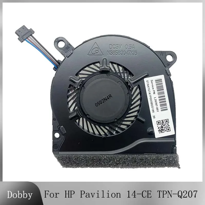 Nouveau refroidisseur de ventilateur d'origine pour HP pavillon 14-CE TPN-Q207 ventilateur de refroidissement de processeur pour ordinateur portable L26367-001 NS85B00-17K16 DC5V 0.5A refroidisseur de ventilateur