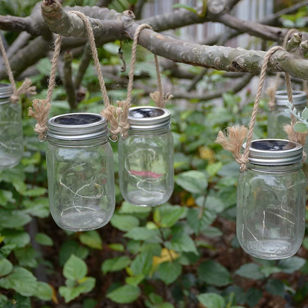 

5pcs Mason Jar Handle Hooks Stainless Steel Hangers for Canning Jars Wide Mouth Glass Vase Hanger Wire Hooks Organizer Home