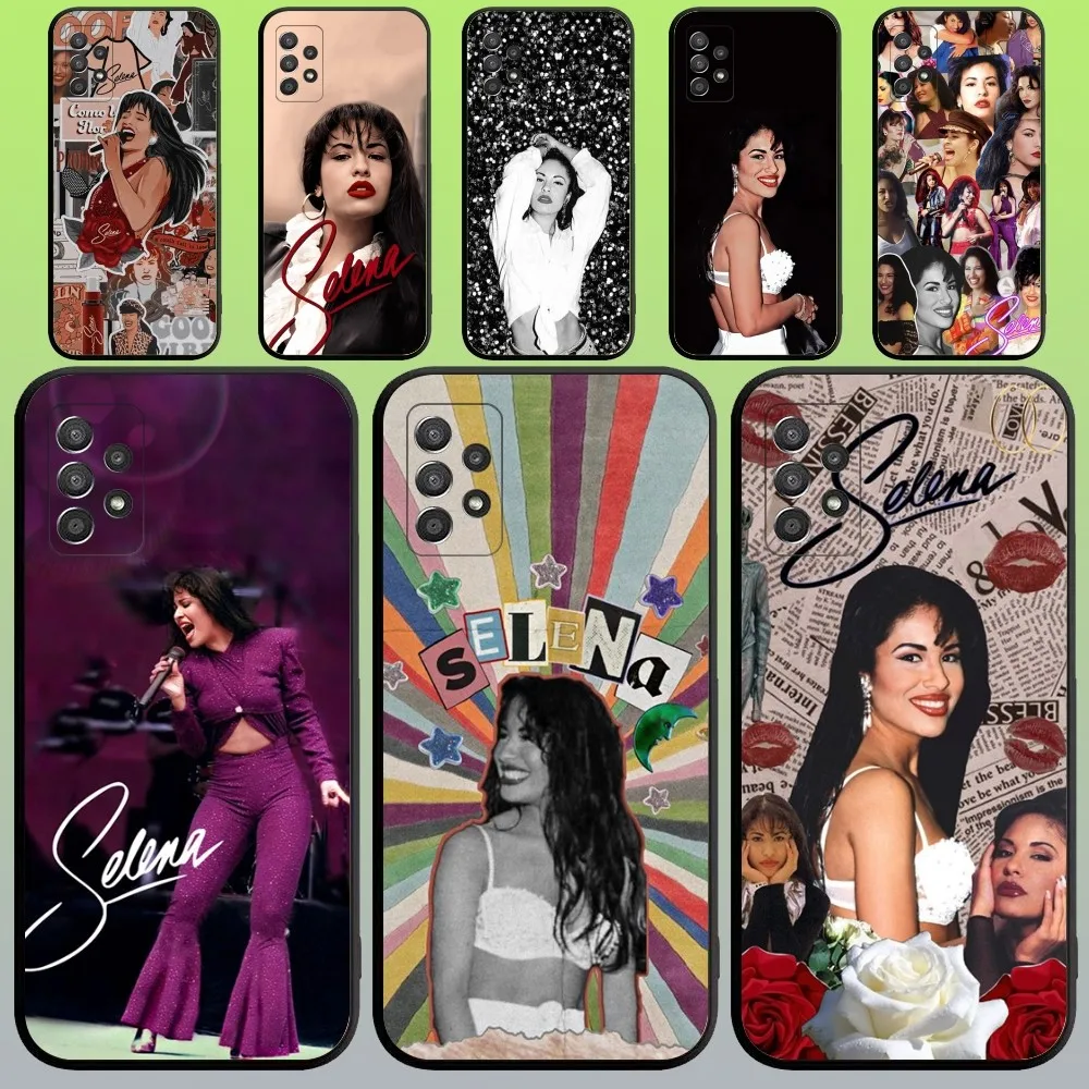 

Selena Quintanilla Singer Phone Case For Samsung Galaxy A20,A21s,A22,A31,A32,A52,A53,A72,73,A80,A91 Soft Black Cover