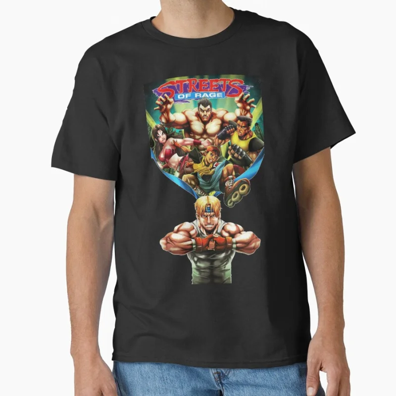 

Streets of rage Bare Knuckle Vintage Fighting game Gift T shirt Large size Tops Retro Mixed martial arts Graphic Clothes