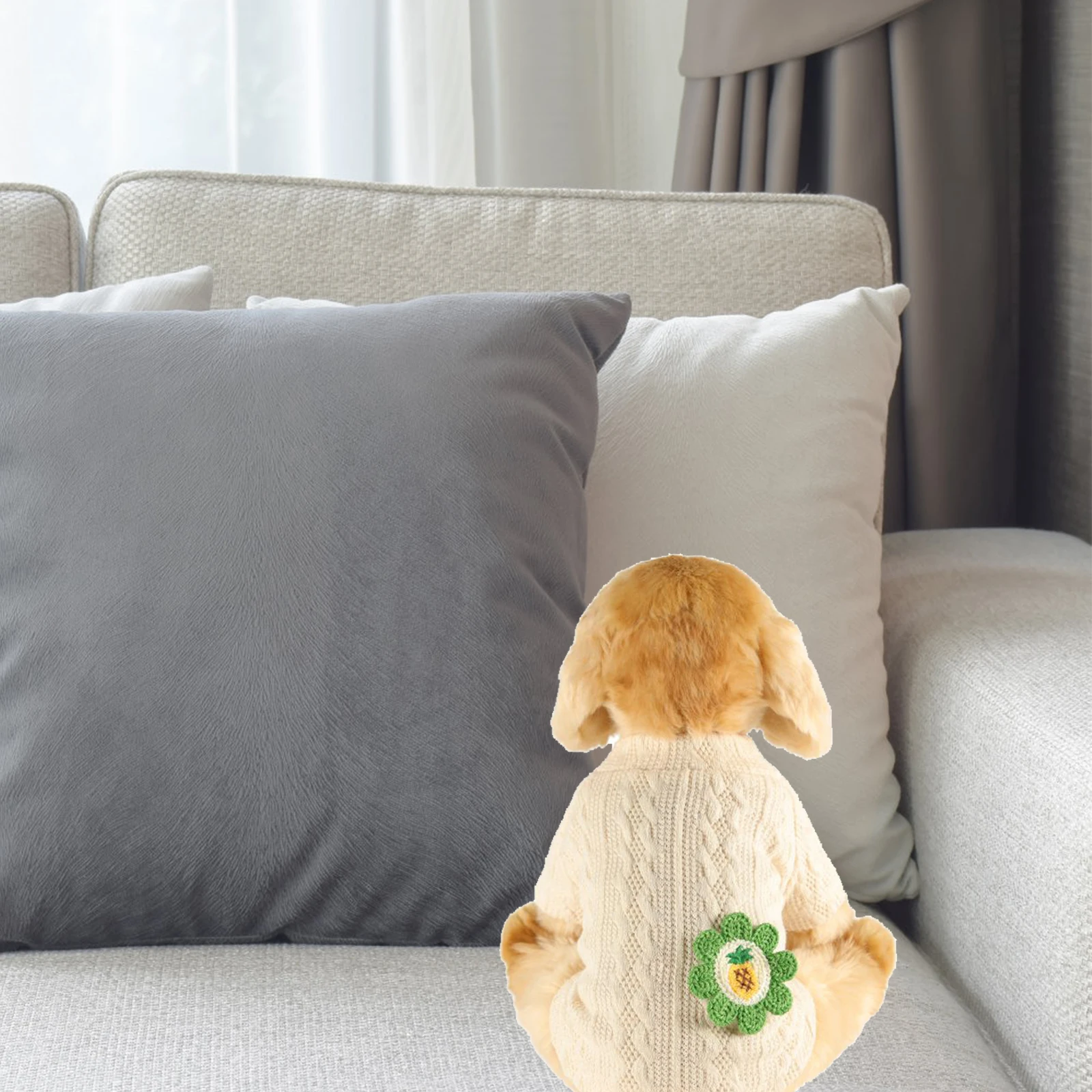 

1pc Outfit Adorable Dog Sweater Warm Winter Costume Puppy Cotton Clothes Pet Cosplay Party Festival Clothing Pet Accessory