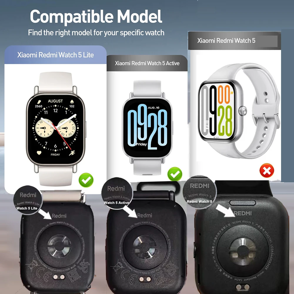 واقي من الزجاج المقسى لساعة Xiaomi Redmi Watch 5 Active/Lite ملحقات واقي شاشة لساعة Redmi 4