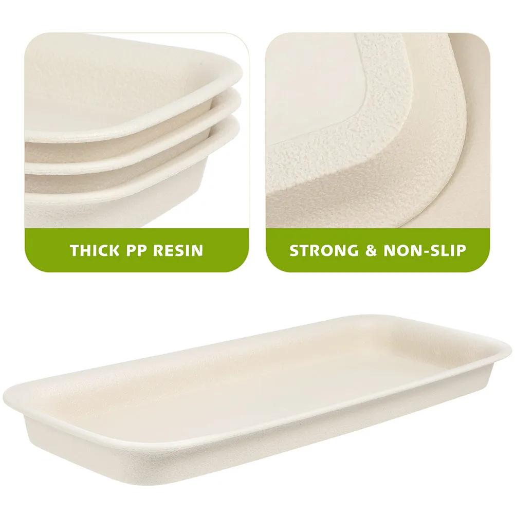 

4 шт., поднос для блюдца для растений, 15 см, прочная пластиковая дренажная пластина для внутреннего и наружного цветочного горшка, садовая кашпо, уловитель воды, капельный