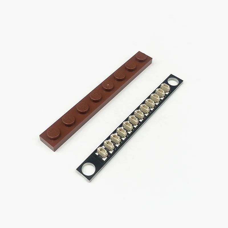 LED-Beleuchtungsset-Zubehör, 5 Stück 0,8 mm 2-Pin-Erweiterungsplatinen-Sockel, kompatibel mit MOC-Bausteinen, DIY-Modellspielzeug – Detail 5