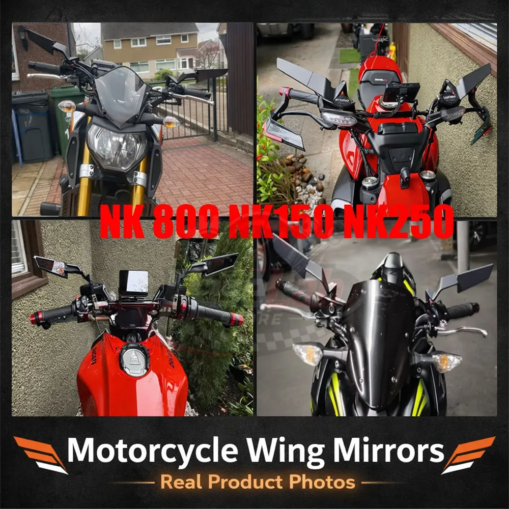 For NK 800 NK150 NK250 NK400 NK650 CF800 CF650 CF150  Motorcycle Mirrors Stealth Mirrors Sports Winglets Mirror Kit - view 2