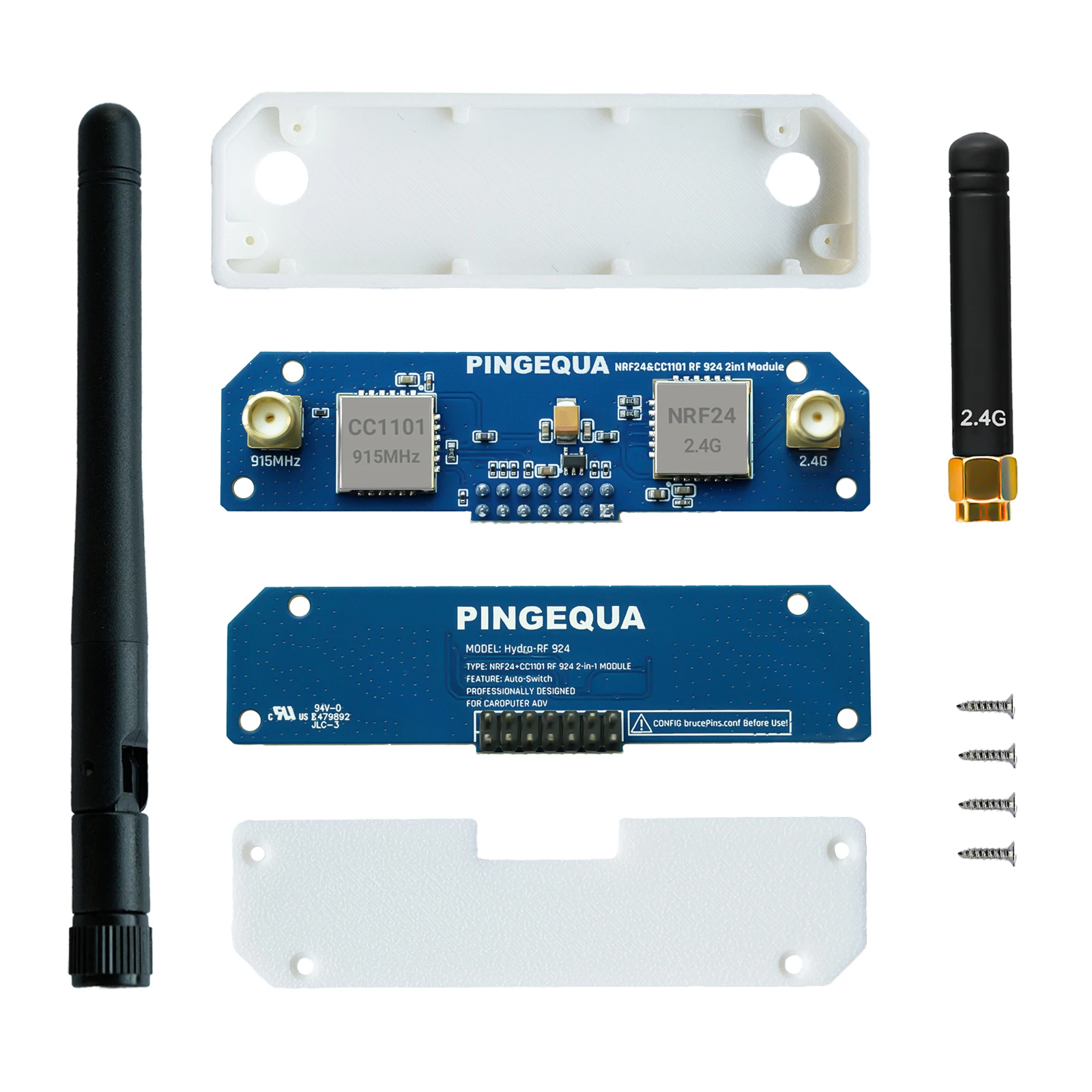 M5Stack Cardputer ADV Dual‑Band Sniffing Module | NRF24+CC1101 915Mhz | Auto‑Switching | Bruce‑Firmware PINGEQUA Hydra RF 924