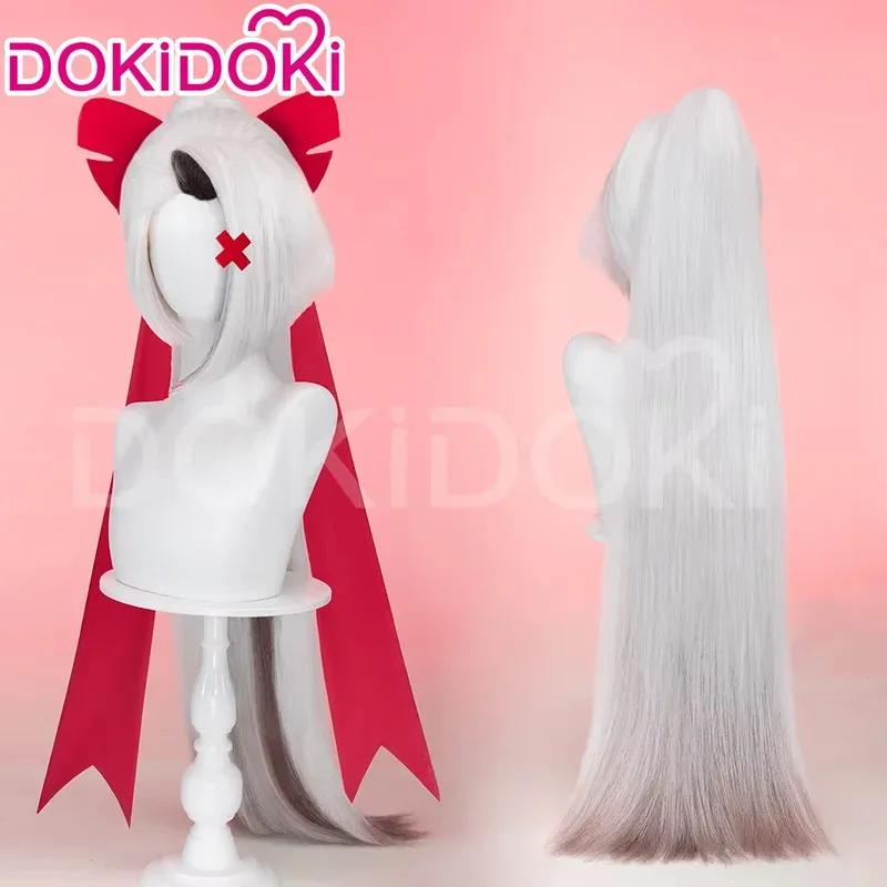 IN STOCK Vaggie Cherry Lillth Wig Anime DokiDoki 100cm Long Hair Lillth Cosplay Pre Crimped Wig Cap