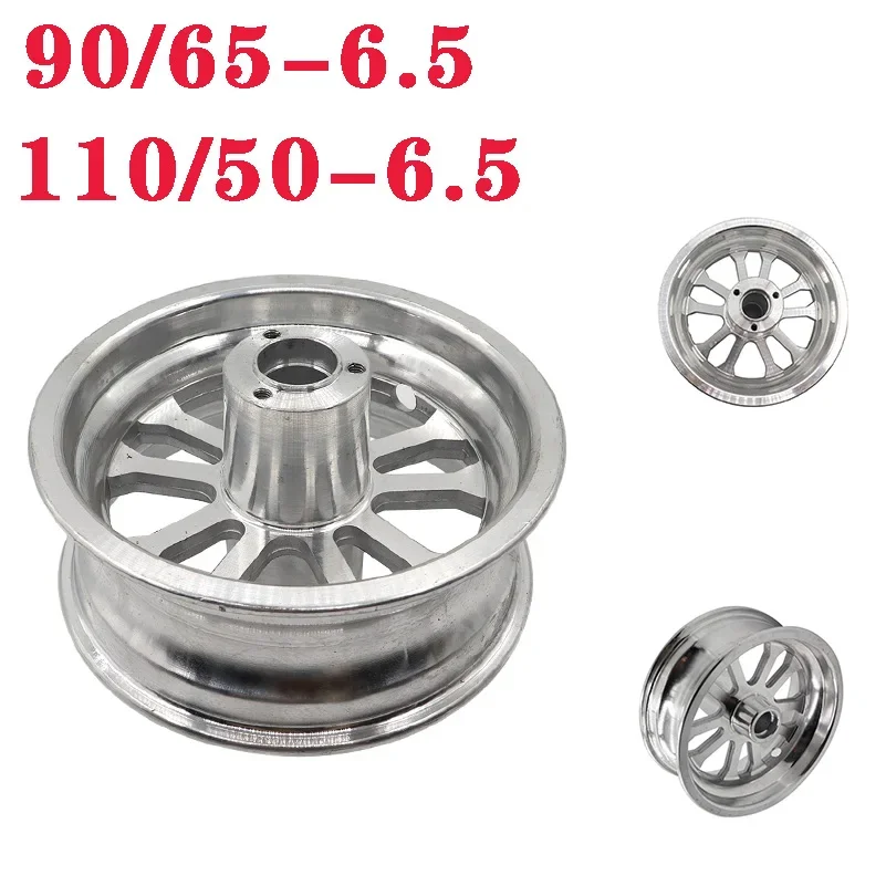 rear 110/50-6.5 and front 90/65-6.5 Aluminum alloy vacuum wheel hub for pocket bike 47cc 49cc motorcycle part pocket bike