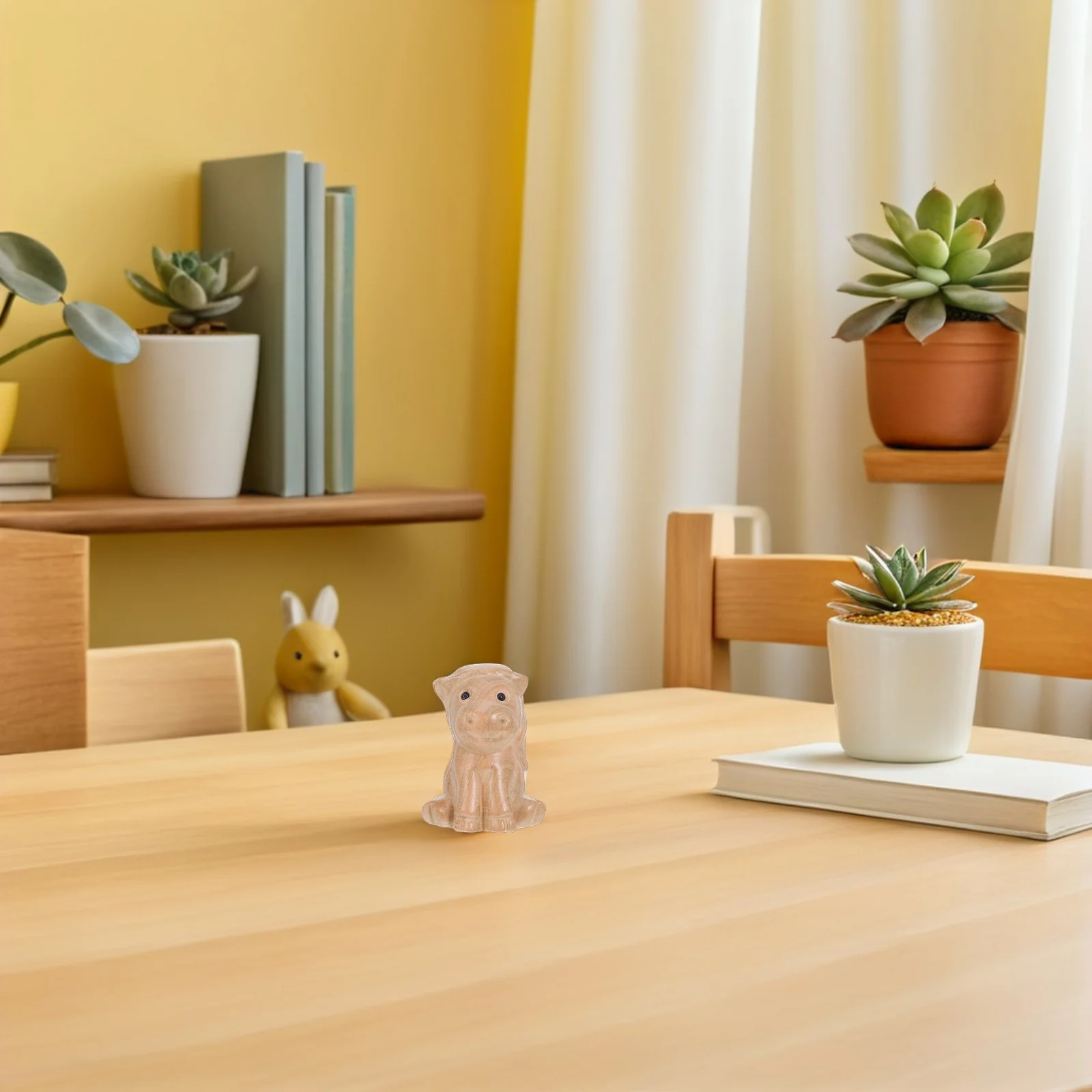 

Wood Carved Horse Sculpture Chinese Zodiac Home Decor Feng Shui Good Luck Ornament Desk Living Room Exquisite