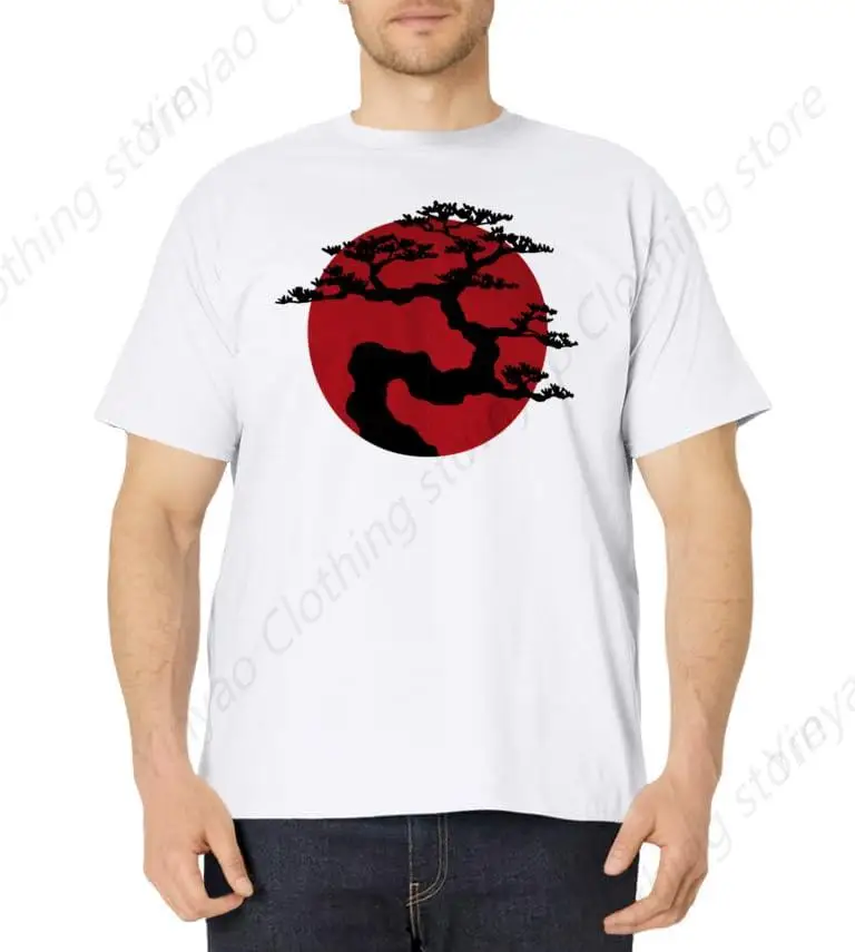 Fun Dark Palace Karate Bonsai Men's and Women's T-shirts Fashion Japanese Men's Clothes Cotton Gift Men's Shirt