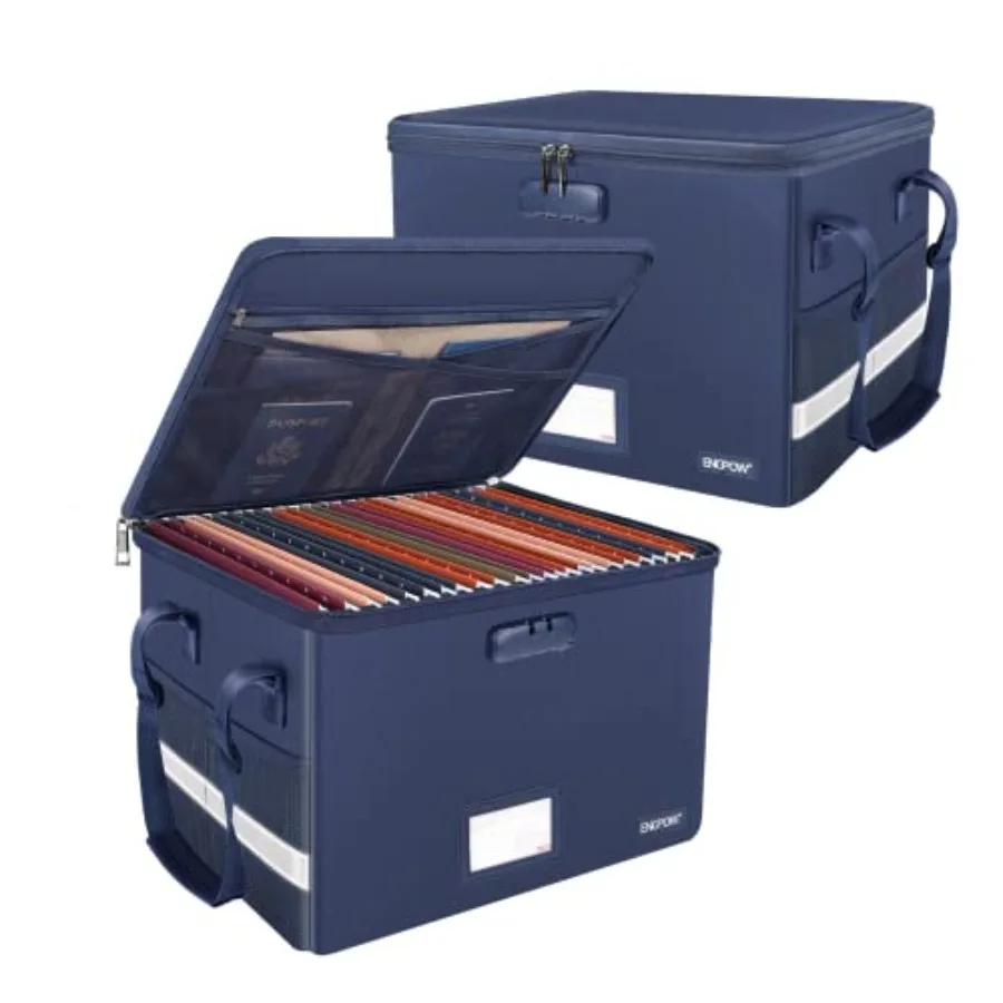 

Огнестойкий ящик для документов с замком и карманами, складной органайзер для файлов, портативный шкаф для хранения с ручкой