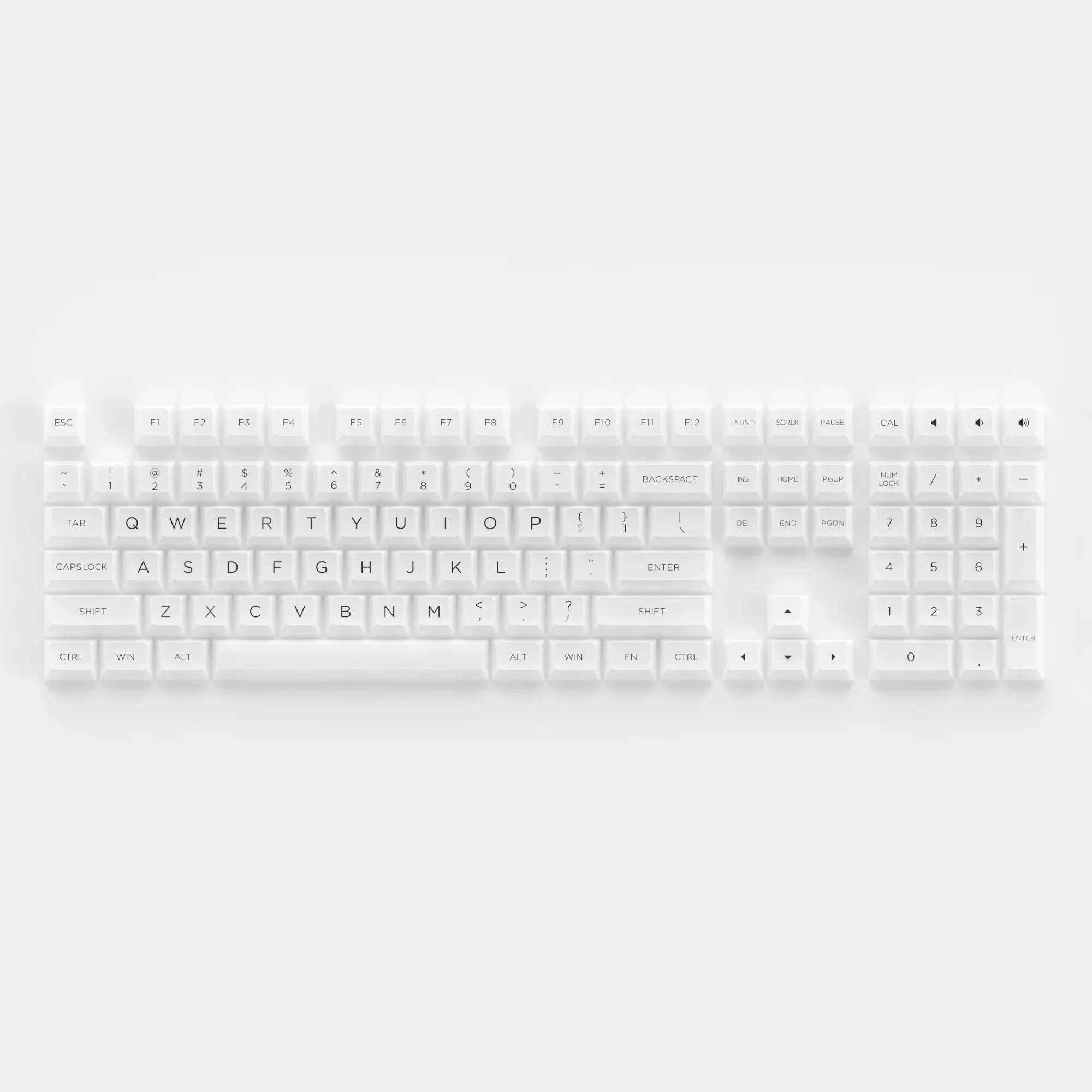 Mechanical keyboard Clear translucent Keycap set Cs jelly Switches Cherry ASA Profile PBT Double shot Keycaps