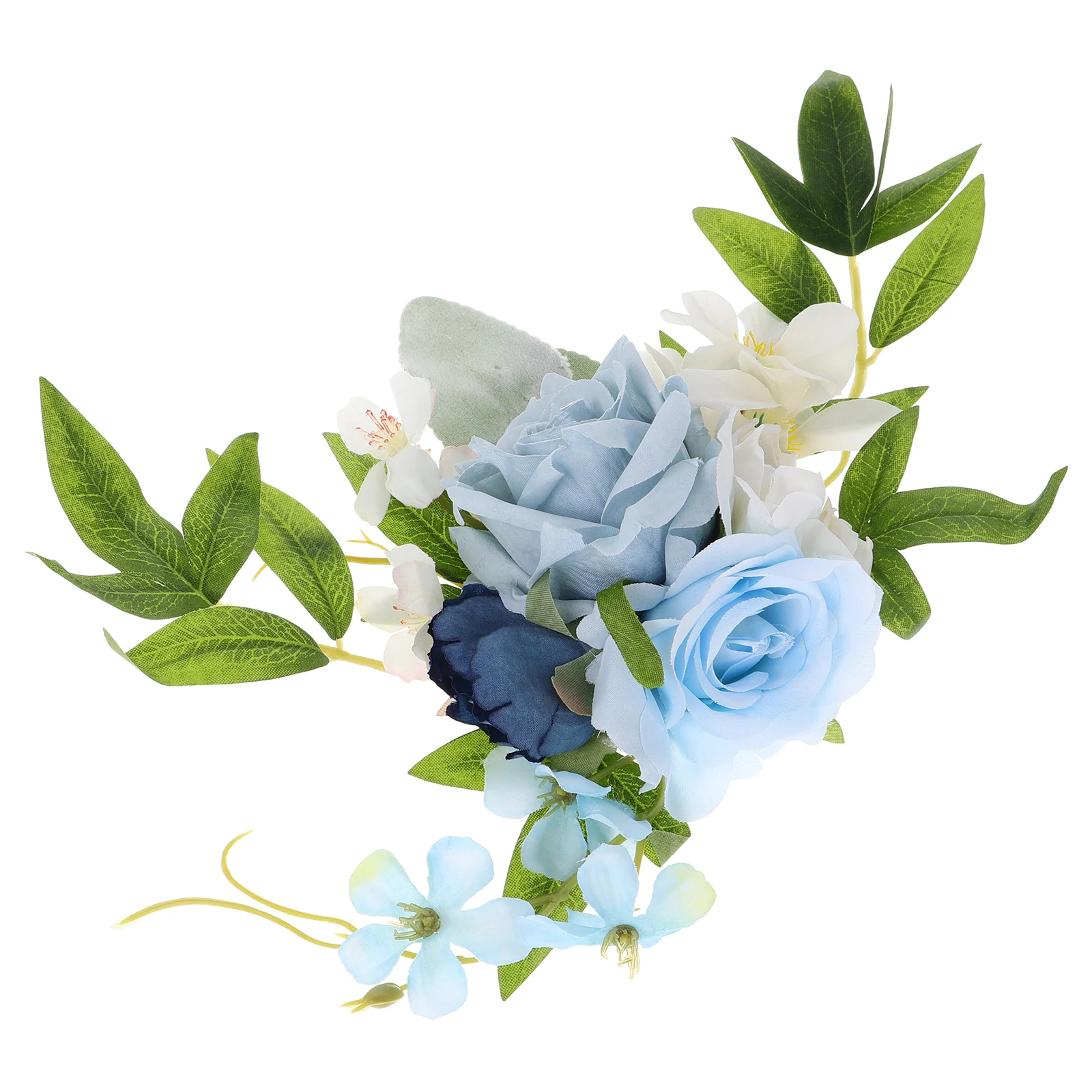 

Cake Decoration Simulated Flowers Artificial Wedding Arch Swag DIY Bouquets Realistic Roses Faux Branches Satin Fabric Edible