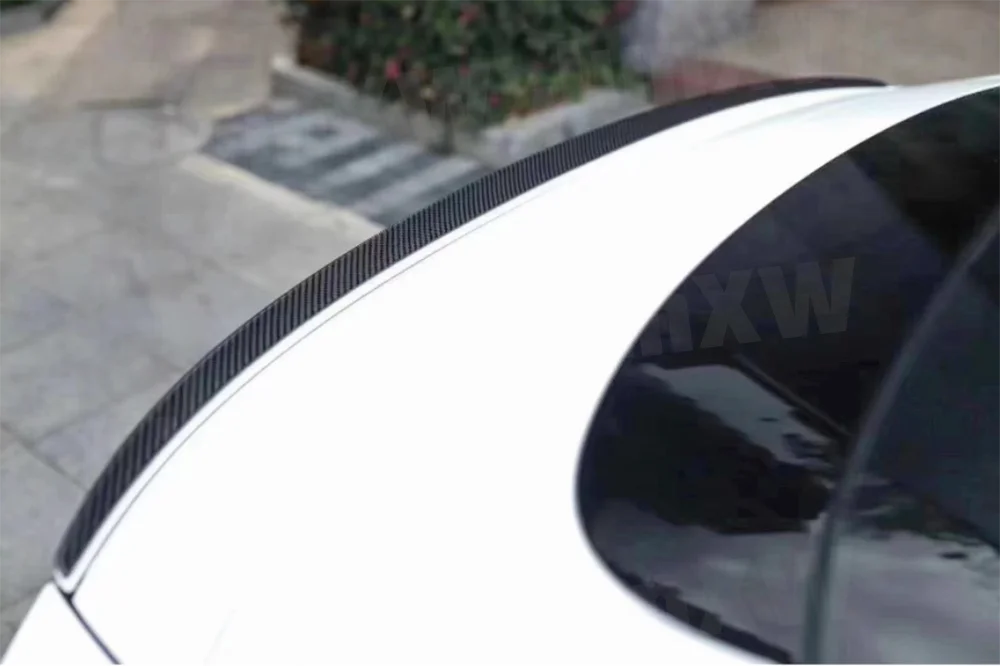Carbon Fiber Rear Trunk Spoiler for Bentley Continental GT W12 2018-2021 Rear Trunk Wing Spoiler Boot Lip