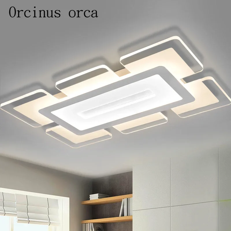

Free shipping Sky city lamps with rectangular and square living room acrylic creative bedroom lamps 110v-220v