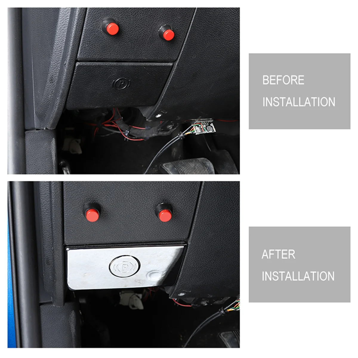 ديكور يدوي إلكتروني ، غطاء لتبديل الدودج رام ، الفرامل ، من من من من من من الفضة ، من من من الفضة