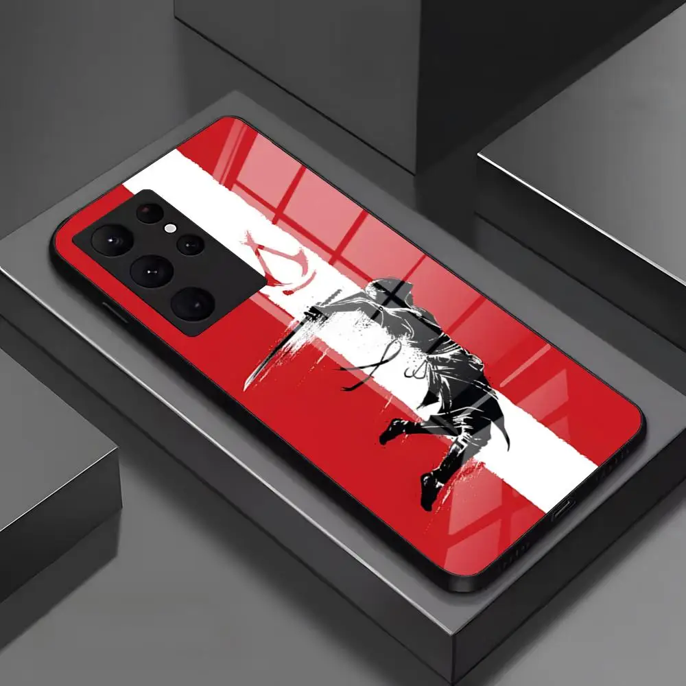 القتلة العقيدة الظلال قضية الهاتف لسامسونج A52 A71 A21 A54 A20 S25 غالاكسي A34 A14 A32 S24 S23 S22 S21 S20 FE غطاء زجاجي #6