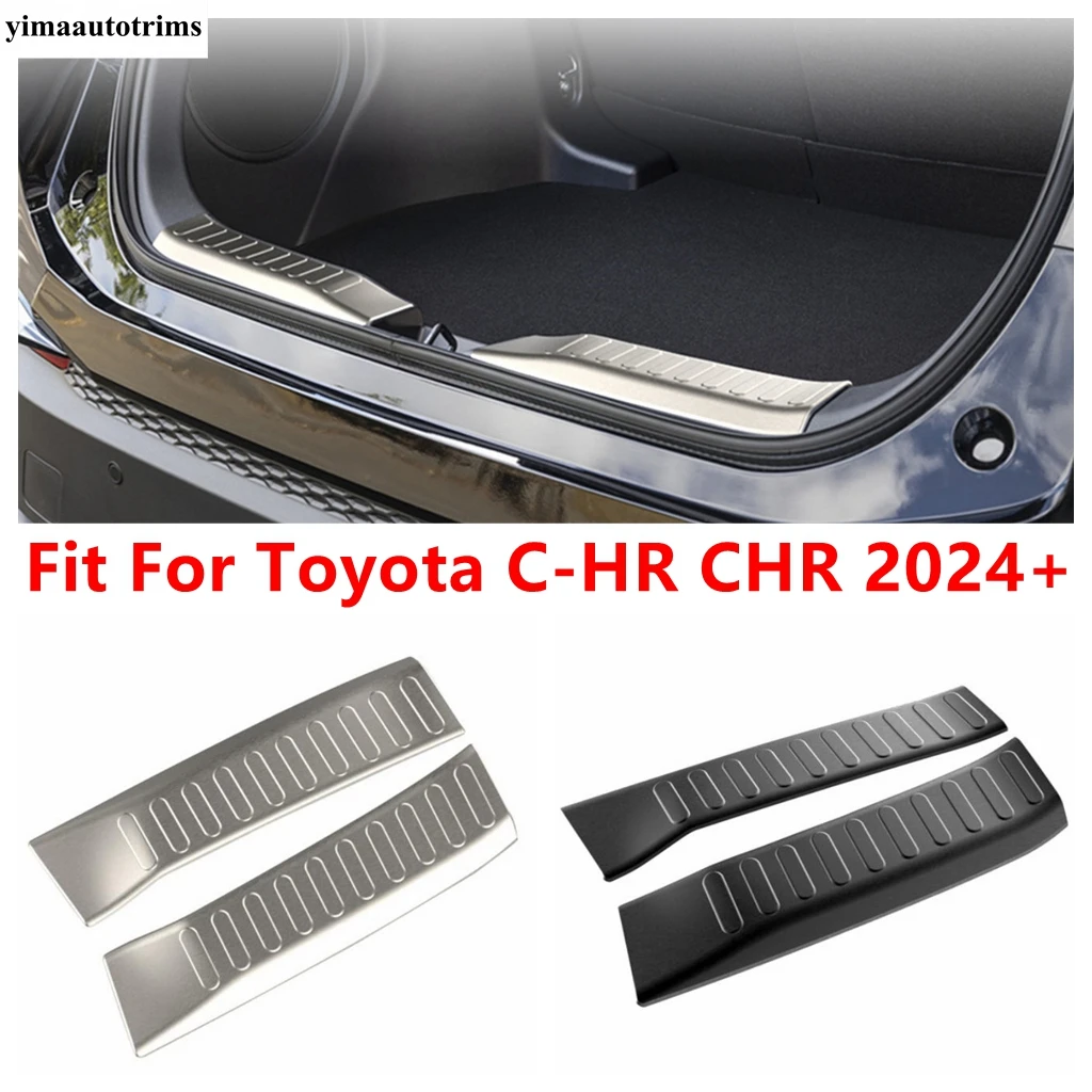 

Car Rear Trunk Door Sill Guard Plate Threshold Panel Protective Decoration Cover Trim Accessories For Toyota C-HR CHR 2024 2025