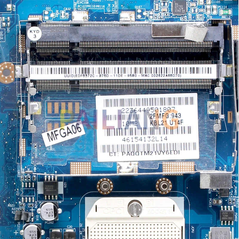 Imagem -04 - Placa-mãe do Portátil para hp Cq40 La4111p Mainboard 510567001 Amd Socket Completo Testado