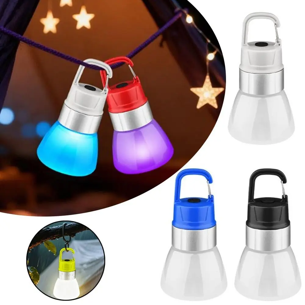 Flashlight Portable Camping Light Rechargeable with Hook Camping Lantern Adjustable Modes Tent Lamp Hiking