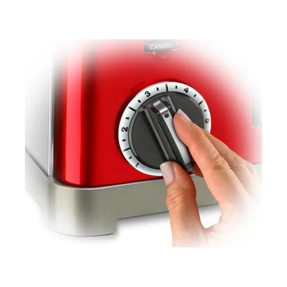 4 スライスクラシックメタルトースターデュアルコントロールデフロストベーグルトーストクールタッチ電気キッチン家電