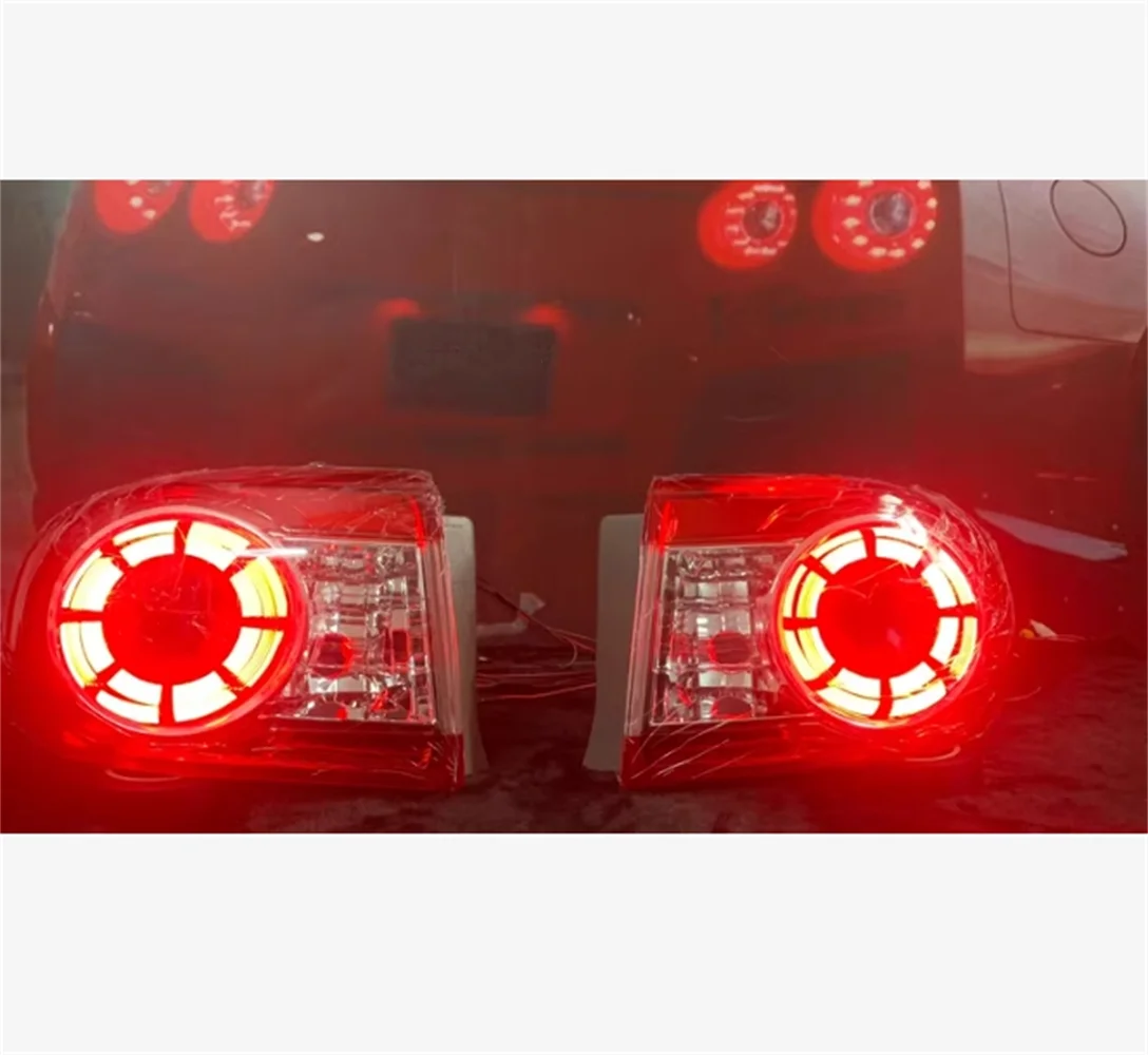 Car led modified tail light assembly outer rear lamp 2pcs for 10-13 Toyota Corolla brake Reverse lights turn signal