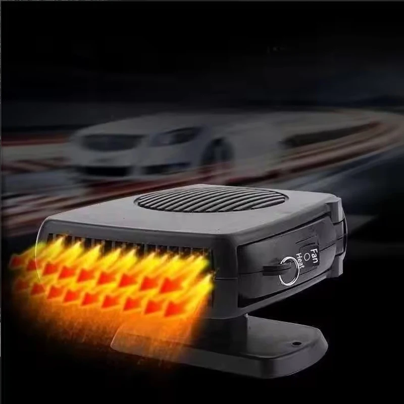 Car Heater Fast Heating Defroster 150W Car Defogger 2 in1 Fast Heating & Cooling Fan Heater Plug Cigarette Lighter