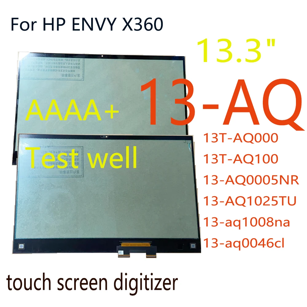 13.3 ''fhd UHD LCD 용 HP Envy 13-AQ0005NR 13-AQ1025TU 13-aq1008na 13-aq0046cl 13-AQ LCD 디스플레이 터치 스크린 디지타이저 어셈블리