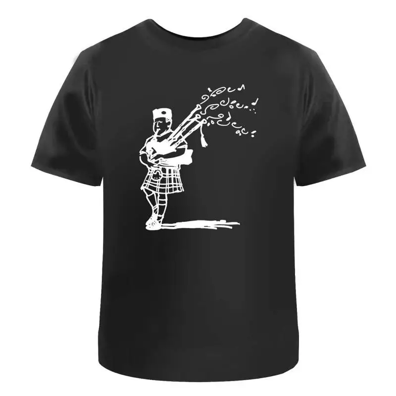Bagpiper' T Shirt 100 Cotton S Xxl Ta021231