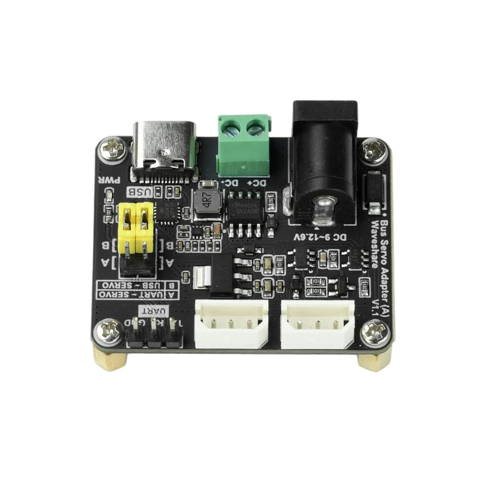 DC9-12.6V Serial Bus Servo Driver Board with Integrated Power Supply and Control Circuitry UART Interface ST/SC for RPI