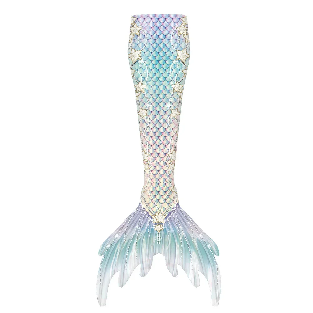 Mermaid Tail，Modern mermaid princess swimsuit, Halloween colored costume, girl mermaid tail