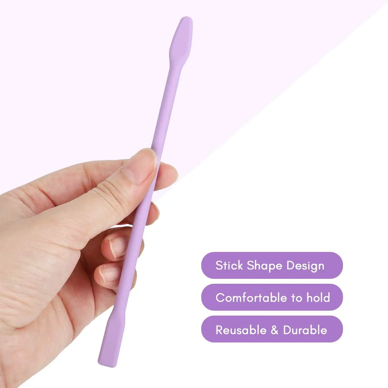 Reusable Silicone Stirring Sticks Set - Non-Stick Bubble Remover Tools, Scraper for Epoxy Resin DIY, Christmas Craft Supplies