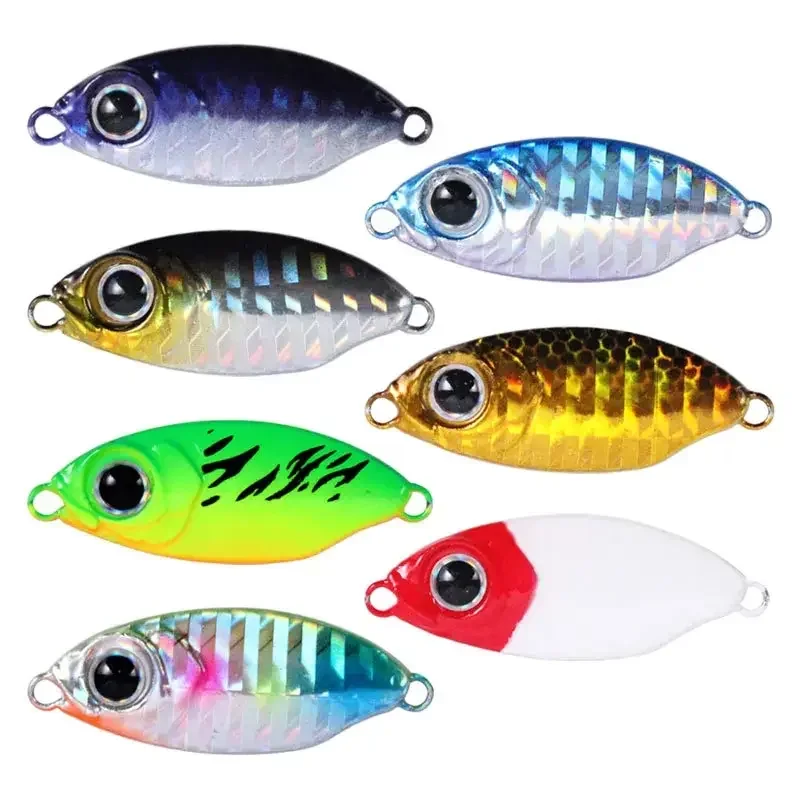 

Metal Jig Lure Shore Casting Jigging Spoon 10G 15G 20G Slow Drop Cast Metal Jigs Crankbait Saltwater Fishing Lures Fishing Lures
