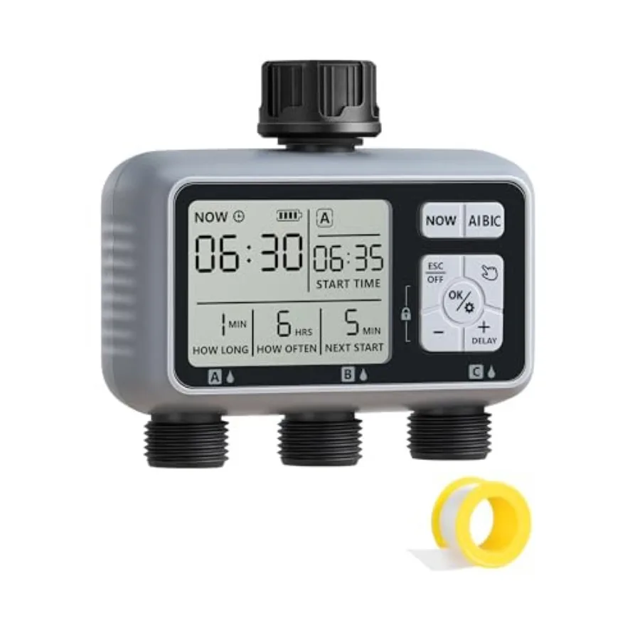 

Sprinkler Timer Outdoor Water Timer Programmable Hose Faucet Controller Automatic Garden Watering System for Garden Lawn Yard