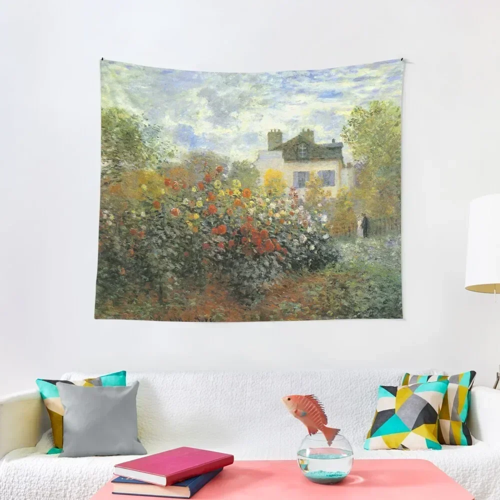 

Claude Monet - The Garden At Argenteuil - Aka The Dahlias Tapestry Bedrooms Decor Anime Decor Tapestry