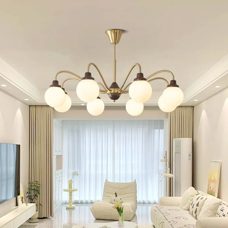 Люстра в винтажном стиле для гостиной