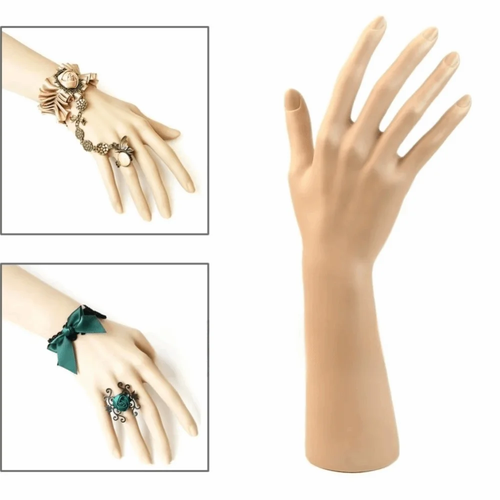 Multi-purpose 25/32cm Mannequin Hand PVC Long Arm Fake Hand Model Bangle Holder Jewelry Display Holder