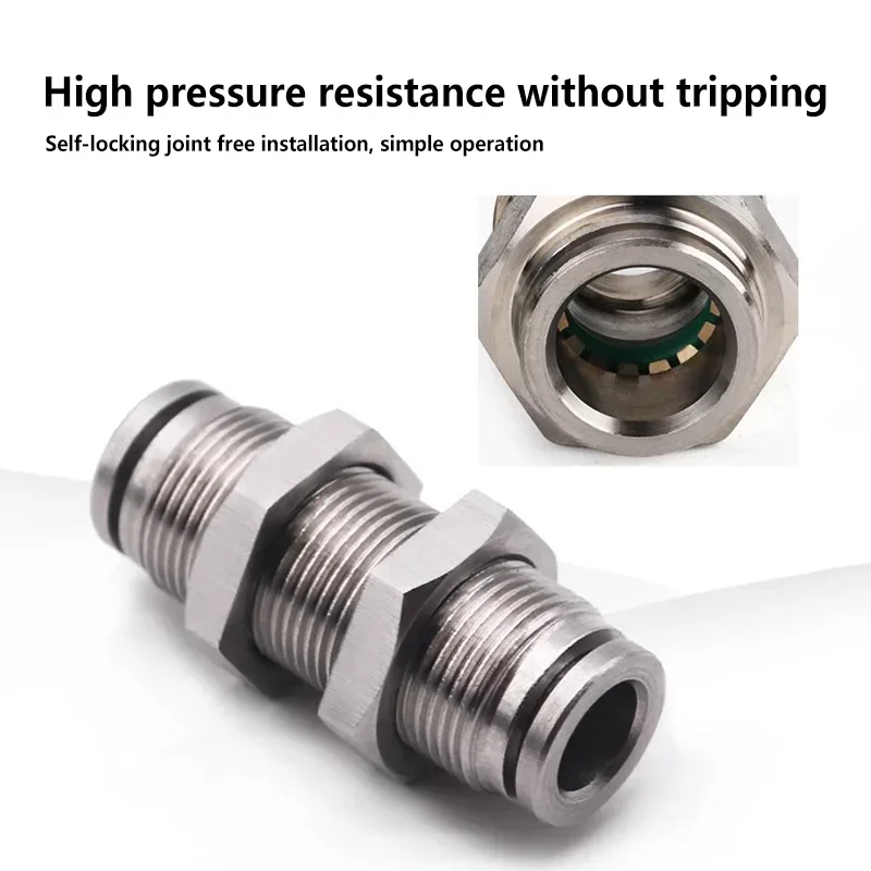 Imagem -04 - Pneumático Quick Coupling Metal Mangueira High Pressure Water Pipe 10 Pcs pm 304 mm mm mm 10 mm 12 mm 14 mm 16 mm Aço Inoxidável